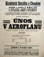 Chrudim, Učednická besídkal, Únos v aeroplánu - plakát, 1917