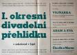 Lípa, I. okresní divadelní přehlídka 1959 - plakát