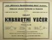 Praha-Strašnice, Dělnické ochotnické divadlo, Kabaretní večer - plakát, 1929