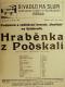 Havlíček, podpůrná a vzděl. beseda, Hraběnka z podskalí - plakát, v Divadle Na Slupi,1926