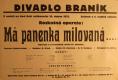 Praha-Braník, SDO, Má panenka milovaná - plakát, 1933