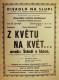Divadlo Na Slupi, Z květu na květ aneb Štěstí v lásce - plakát, 1929