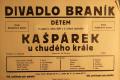 Praha-Braník, SDO, Kašpárek u chudého krále - plakát, 1936