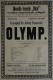 Praha-Nové Město, Beseda Okoř, Olymp - plakát,1899 