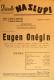 Praha-Nové Město, Vzděl. sbor vyšehradský, Divadlo Na Slupi, Eugen Oněgin - plakát, 1949