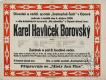 Opava, Čech, Karel Havlíček Borovský - plakát, 1926