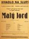 Praha-Nové Město, Divadlo Na Slupi, Malý lord - plakát, 1932