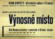 Třebíč, Dům osvěty, Výnosné místo - plakát, 1953