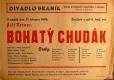 Praha-Braník, SDO, Divadlo Braník, Bohatý chudák - plakát, 1946