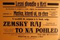 Praha-Braník, SDO, Matka, která ví, co chce - Zemský ráj to na pohled - plakát, 1934
