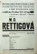 Lubná, Osvětová beseda, M. D. Rettigová  - plakát, 1951