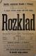 Přelouč, Besední ochotnické divadlo, Rozklad - plakát, 1893
