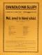 Praha-Nové Město, Divadlo Na Slupi, Muž, jemuž to hlavní schází - plakát, 1939