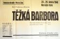 Žďár nad Sázavou, Dělnické divadlo, Těžká Barbora - plakát, 1948