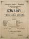Němčice, SDO, Izák Lövy neb Vděčné srdce židovské - plakát, 1878