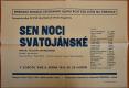 Nymburk, ČSD, Sen noci svatojánské - plakát, 1953