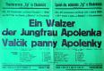 Chudenice, SDO Tyl, Valčík panny Apolenky – plakát, 1944