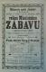 Pardubice, Havlíček, Paní, která byla v Paříži - plakát, 1898