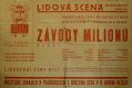 Pardubice, Lidová scéna, Závody milionů - plakát, 1936