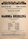 Praha, Pedagogická akademie, Maminka Brodilová - plakát, v Divadle Na Slupi, 1936