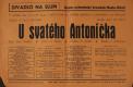 Praha-Nusle, Dramaticko-ochotnický kroužek, U svatého Antoníčka - plakát, v Divadle Na Slupi, 1941