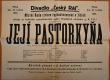 Jičín, Církev československá, Tyl, Její pastorkyňa - plakát, 1924