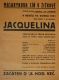 Praha-Žižkov, ČOB Tyl, Jacquelina - plakát, 1931