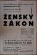 Libáň, Bozděch, Ženský zákon - plakát, 1954