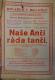 Praha-Braník, SDO, Naše Ančí ráda tančí - plakát, 1926