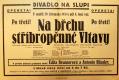 Praha-Nové Město, Divadlo Na Slupi, Na břehu stříbropěnné Vltavy - plakát, 1931