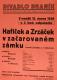 Praha-Braník, SDO, Divadlo Braník, Hafíček a Zrzáček v začarovaném zámku - plakát, 1948