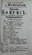 Radnice, Spolek divadelních ochotníků, Hadrník pařížský – cedule ze šablony, 1865