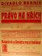 Praha-Braník, SDO, Právo na hřích - Kašpárek a Šmidra mezi Indiány - plakát, 1934