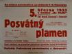 Ostroměř, Komenský, Posvátný plamen - plakát, 1933