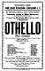 Chocerady, Jednota Komenský, Othello - plakát ,1923