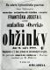 Osík, Omladina, Obžinky - plakát, 1888