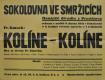 Prostějov, DHO, Kolíne, Kolíne - plakát, 1941