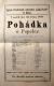 Žďár nad Sázavou, Ochotnické divadlo Sázavan, Pohádka o Popelce - plakát, 1880
