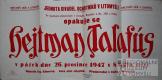Litomyšl, JDO, Hejtman Talafús - plakát, 1947