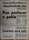 Jablonec nad Nisou, Oblastní zpěvohra. Pan profesor v pekle - Císařovy nové šaty - plakát, 1946