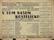 Praha-Nusle, Dramaticko-ochotnický kroužek, V tom našem kostelíčku - plakát, v paláci Charitas, 1939