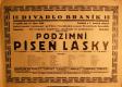 Praha-Braník, Divadlo Braník, Podzimní píseň lásky - plakát, 1928