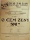 Divadlo Na Slupi, O čem ženy sní - plakát, 1925