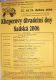 Sadská, Klicperovy divadelní dny 2006 - plakát s programem