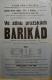 Polička, Ochotníci, Ve stínu pražských barikád - plakát, 1931