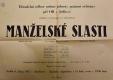Jedlová, OB, Manželské slasti - plakát, 1957