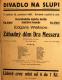 Praha-Nové Město, Divadlo Na Slupi, Záhadný dům Dra Messera - plakát, 1931