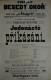 Praha-Nové Město, Beseda Okoř, Jedenácté přikázání - plakát,  1902