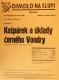 Praha-Nové Město, Divadlo Na Slupi, Kašpárek a úklady černého Vondry - plakát, 1936