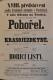 Pardubice, SDO, Pohořel - Krasojezdkyně - Hořící listy - plakát, 1894